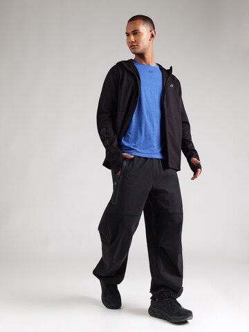 4F Sportsweatjacke in Schwarz