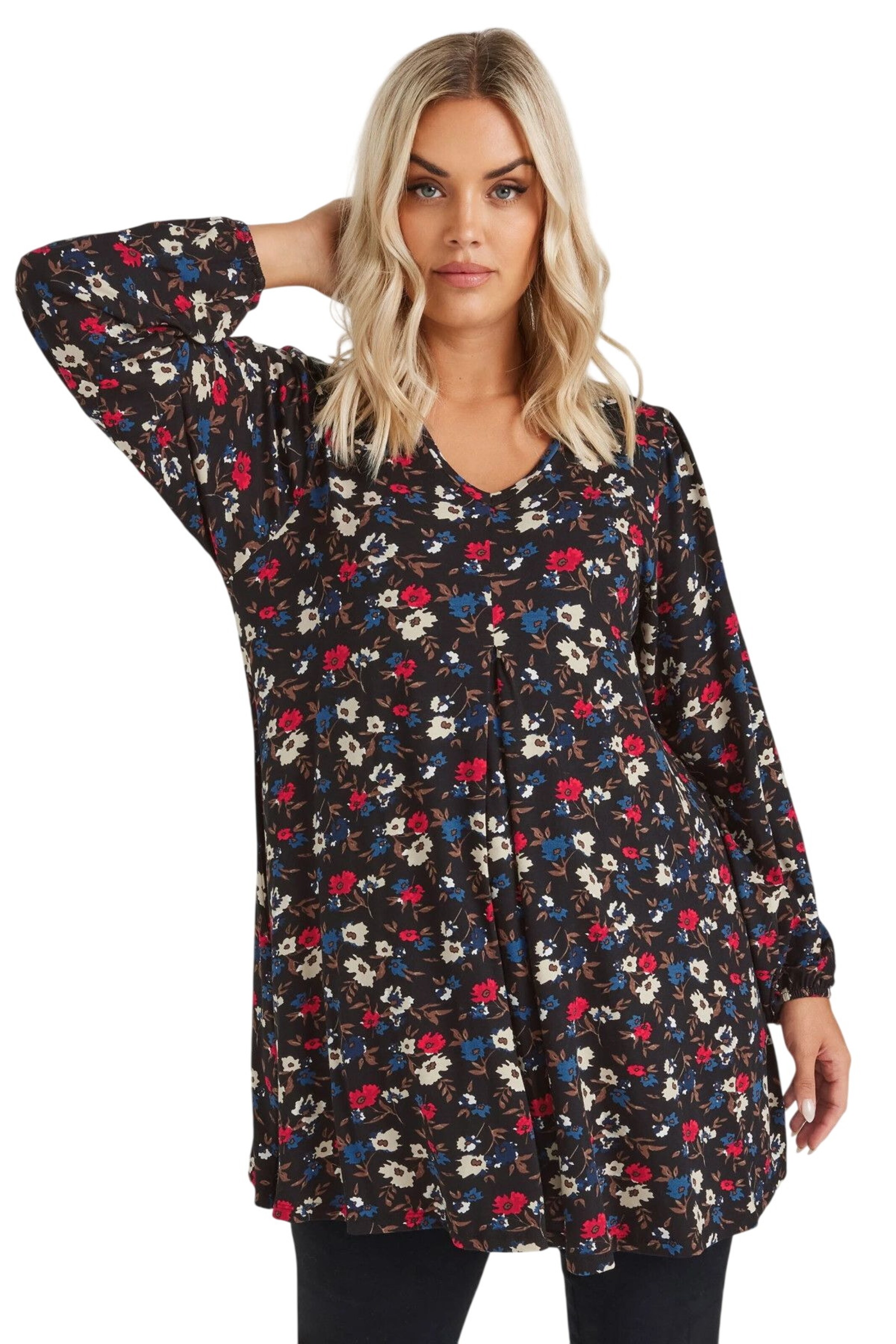 Stil Diva Shirt in Schwarz: Vorderseite