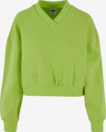Urban Classics Sweatshirt in Green: front