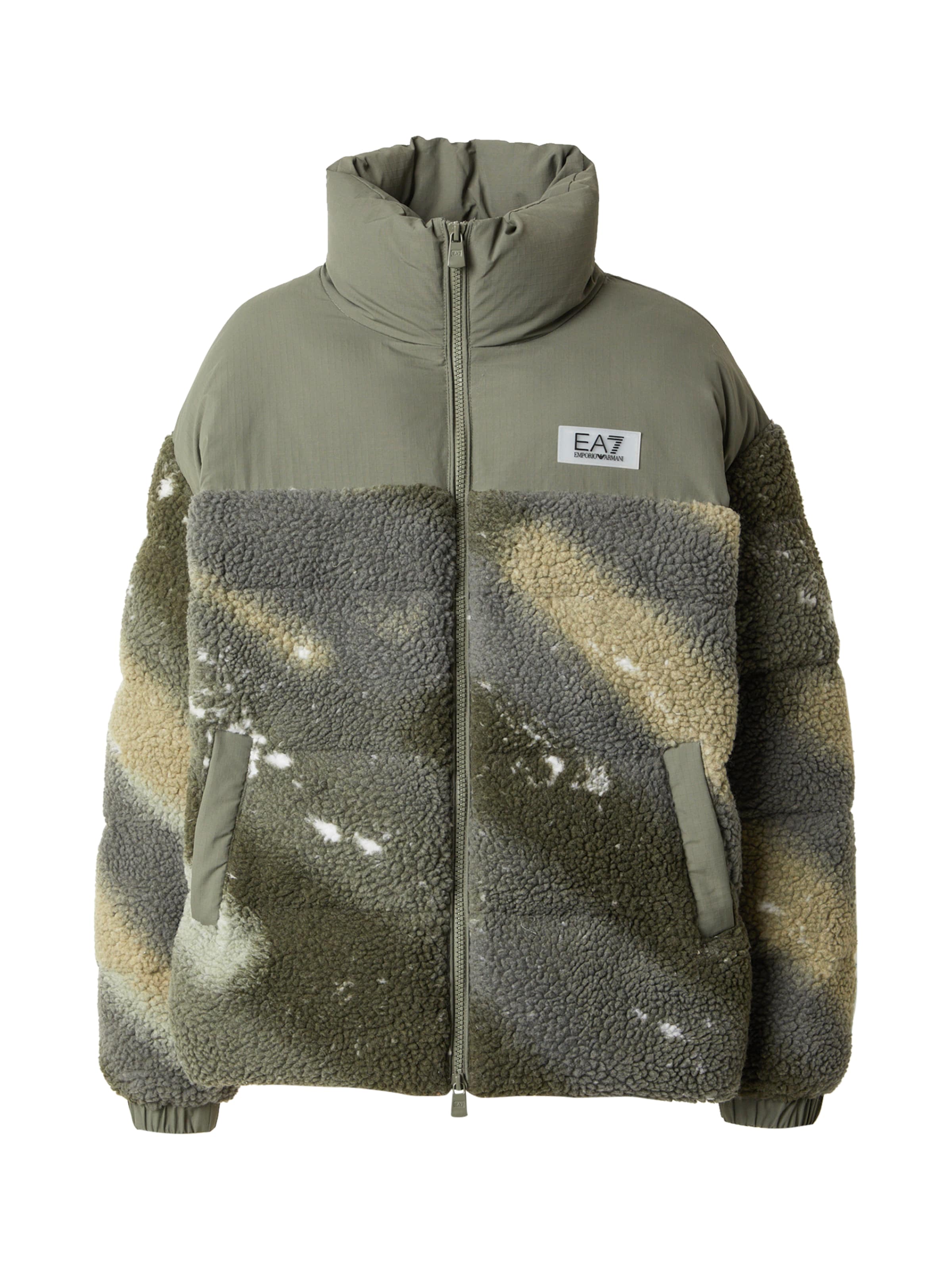 EA7 Emporio ArmaniZimska jakna - zelena boja: prednji dio
