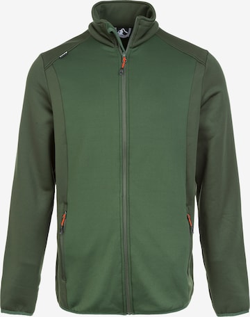 Whistler Athletic Fleece Jacket 'FRED' in Green: front