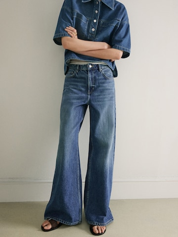 MANGO Bő szár Farmer 'Belle' - kék: elől