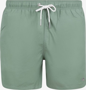 Shorts de bain GANT en vert : devant