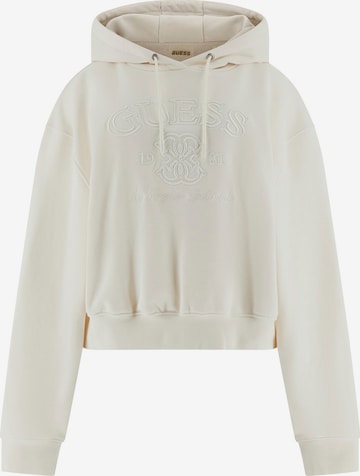 smėlio GUESS Sportinio tipo megztinis 'YAYOI': priekis