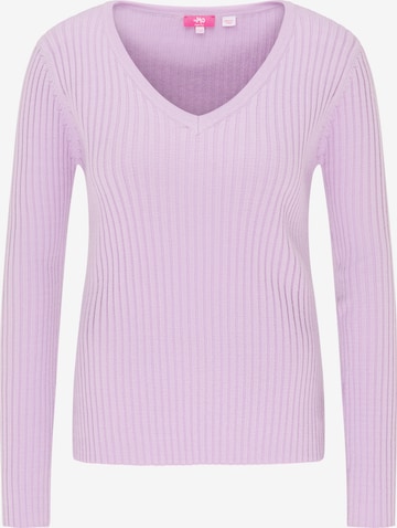 Mo ESSENTIALS Sweater in Purple: front