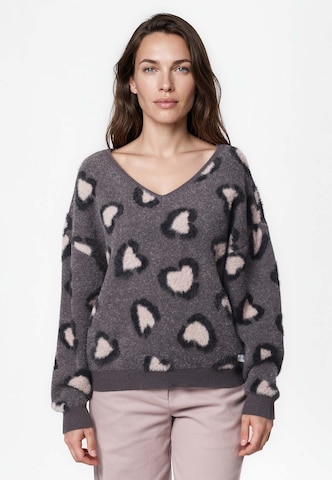 Kleinigkeit Sweater 'Wild Love' in Grey: front