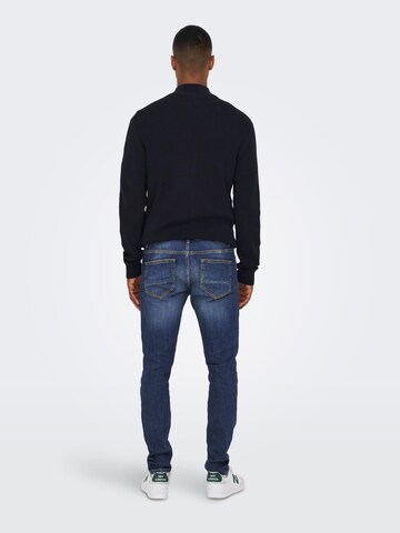 regular Jeans 'Loom' di Only & Sons in blu