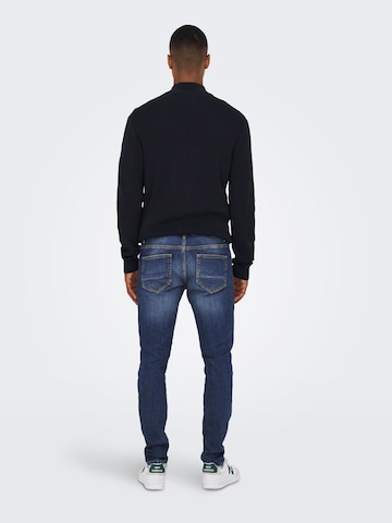 Regular Jean 'Loom' Only & Sons en bleu