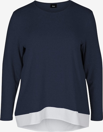 Zizzi Blouse 'Lucca' in Blue: front