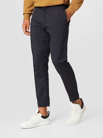 Calvin KleinChino hlače - crna boja: prednji dio