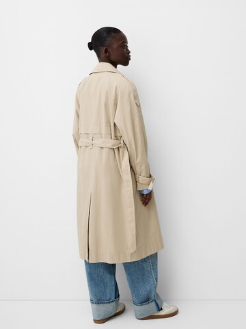 Bershka Between-seasons coat in Beige