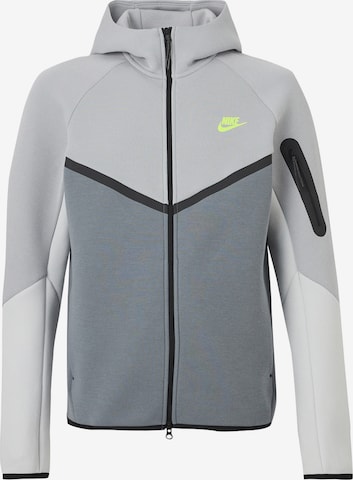 Nike SportswearGornji dio trenirke 'TECH FLEECE' - siva boja: prednji dio