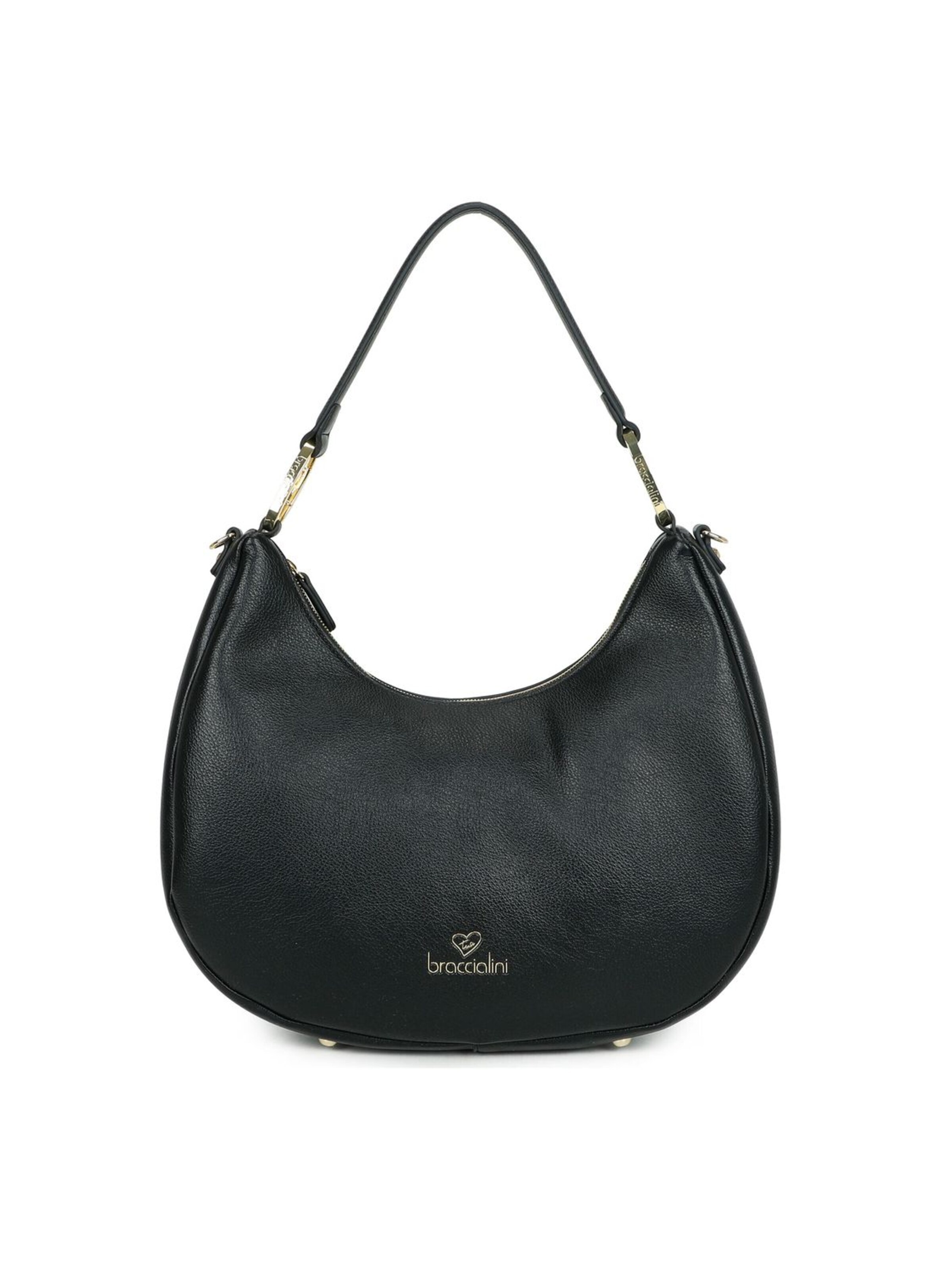 Borsa a spalla 'Amy' di Braccialini in nero: frontale