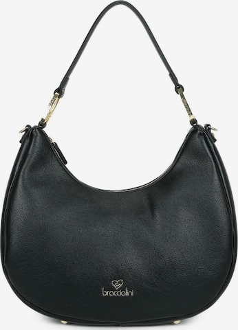 Borsa a spalla 'Amy' di Braccialini in nero: frontale