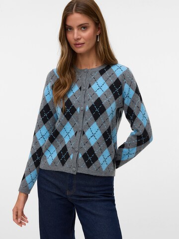 VERO MODA Knit cardigan 'VMGIORGIA' in Grey: front