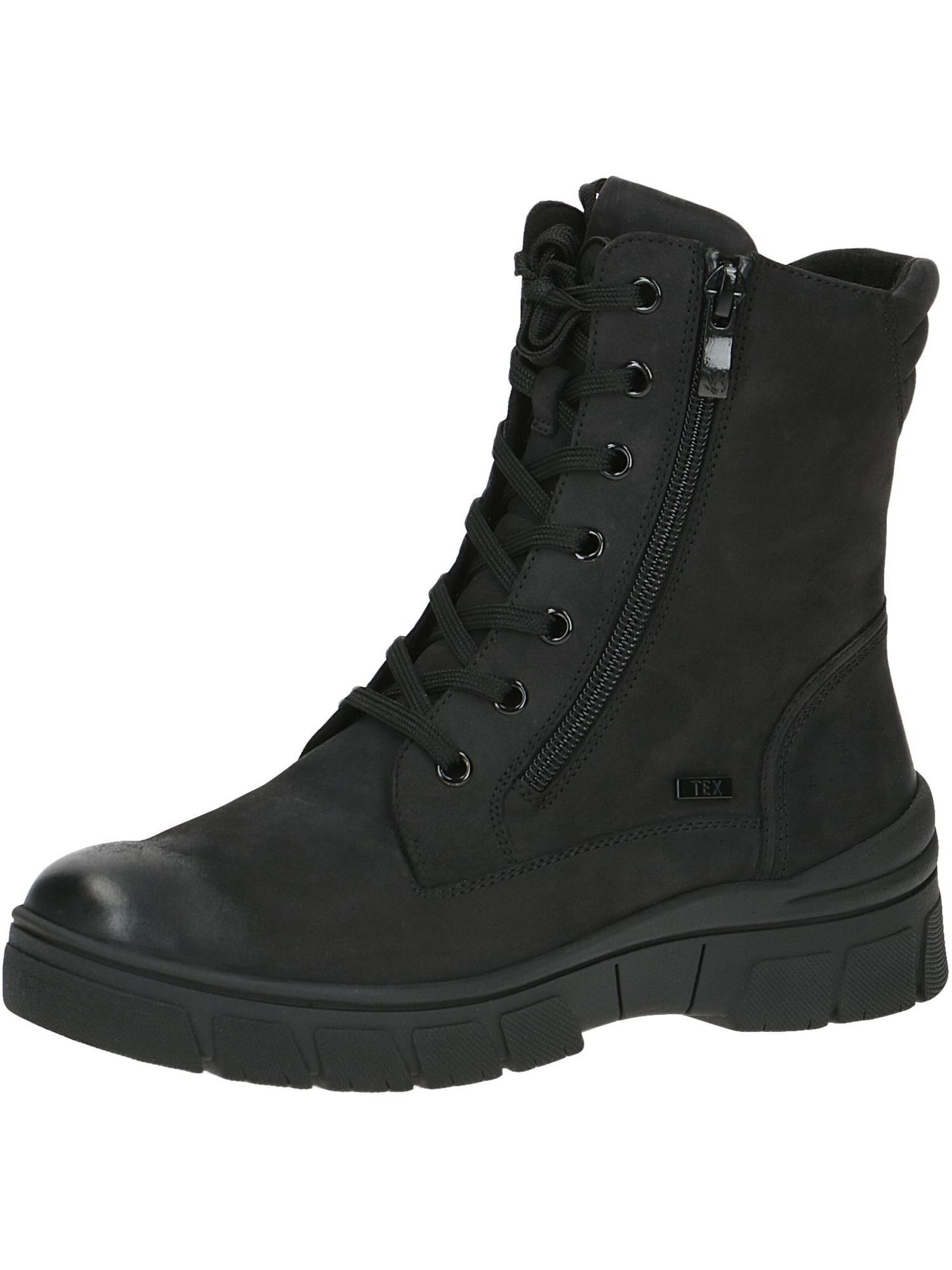 CAPRICE Schnürstiefelette in Schwarz: Vorderseite