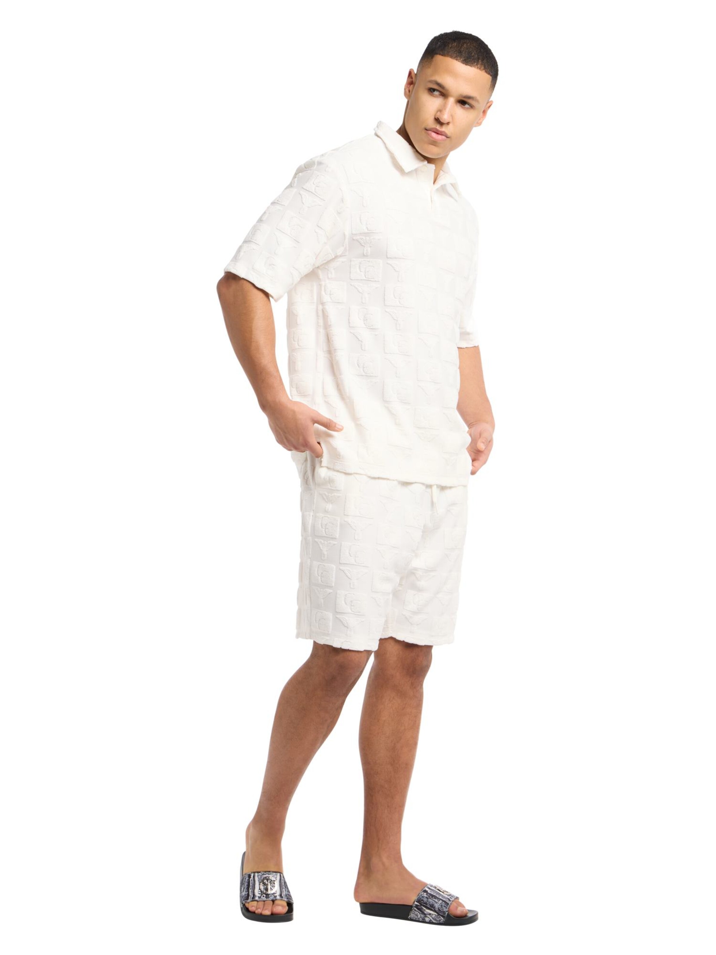 Carlo Colucci Regular Pants 'Egarter' in White