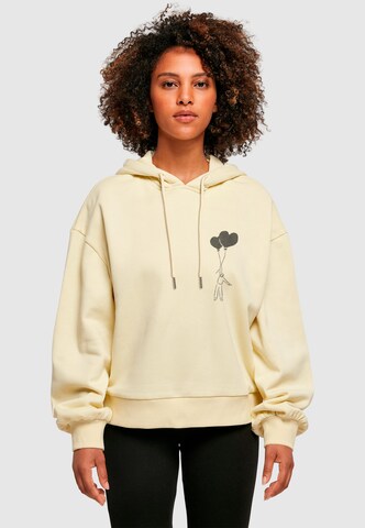 Merchcode Sweatshirt 'Love In The Air' in Yellow: front
