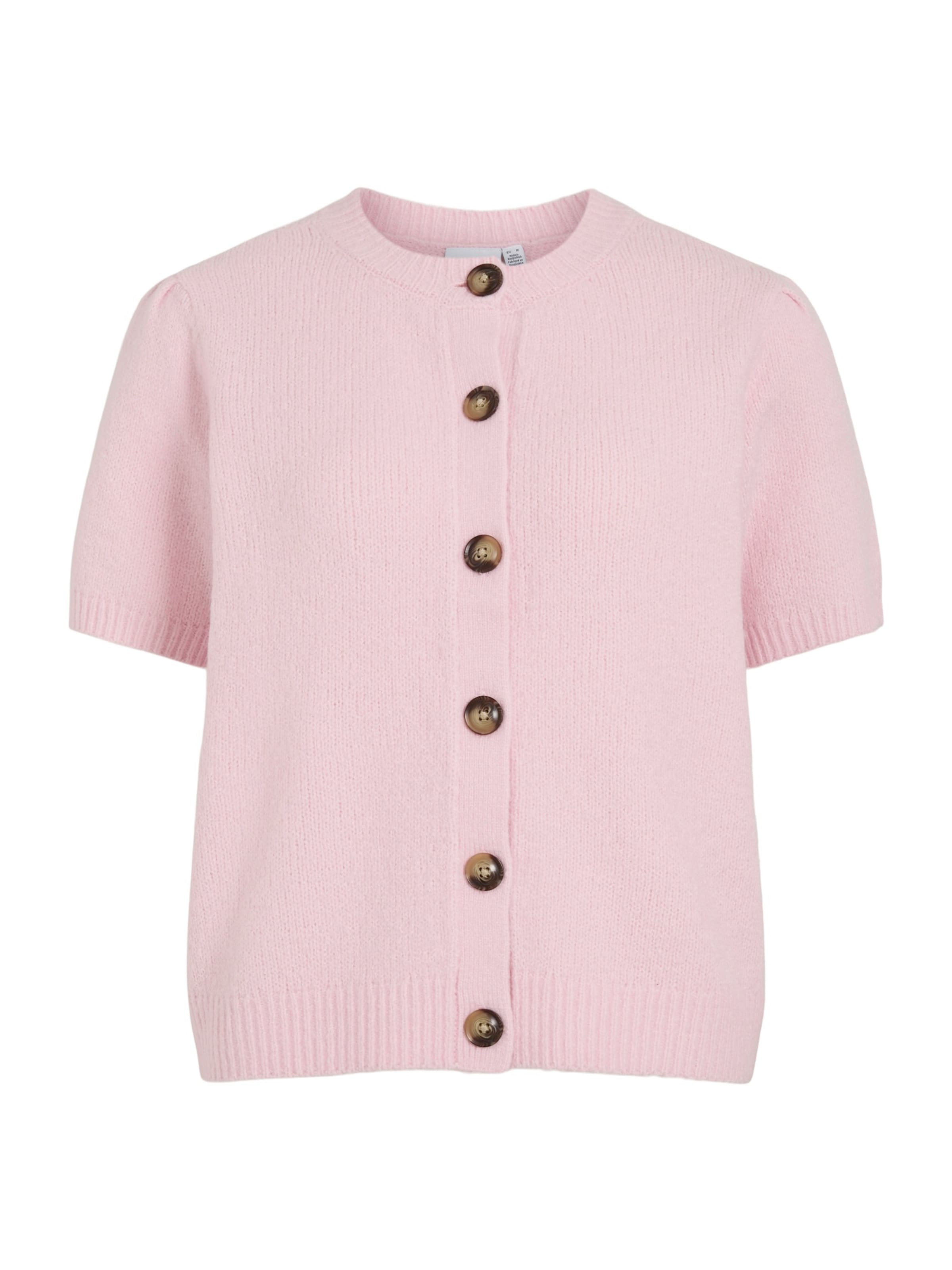 VILA Вязаная кофта 'VITASSY' в Ярко-розовый: спереди