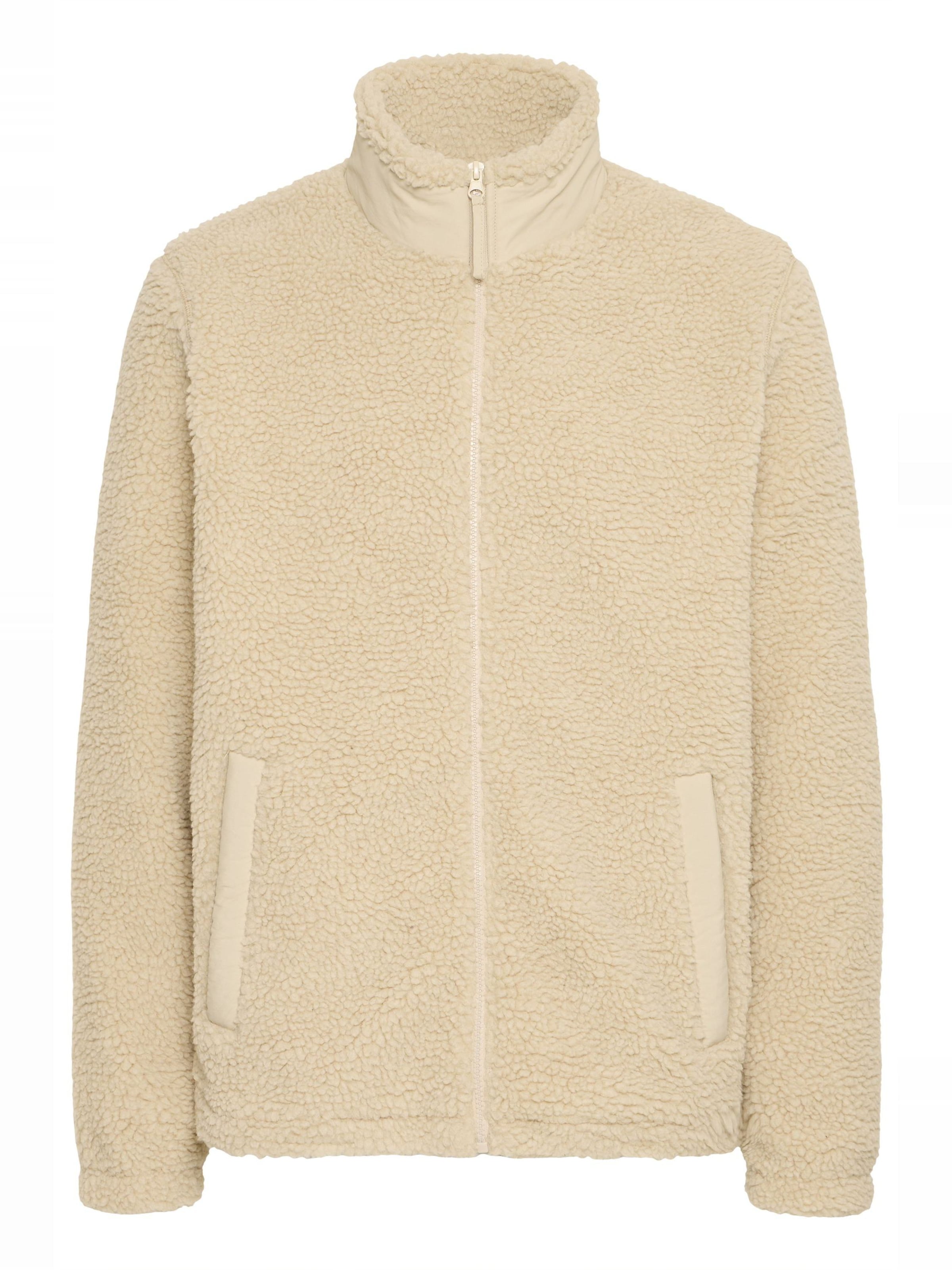 BLEND Fleecejacke 'BHLAURSUS' in Beige: Vorderseite