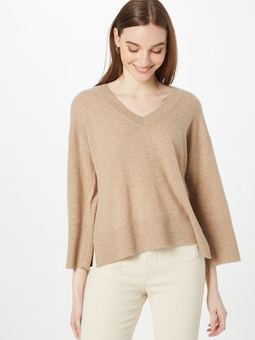 Pull-over Part Two en marron : devant