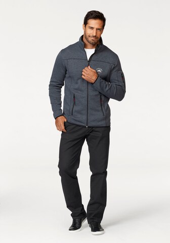 Man's World Fleece Jacket in Grey