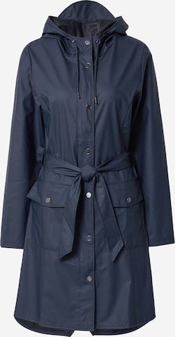 RAINS Ανοιξιάτικο και φθινοπωρινό παλτό σε μπλε: μπροστά