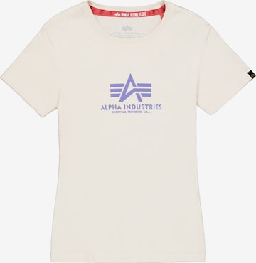 ALPHA INDUSTRIES Shirt in Wit: voorkant