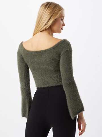 Pull-over Parallel Lines en vert