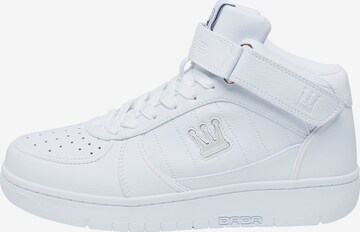 Sneaker alta di Dada Supreme in bianco: frontale