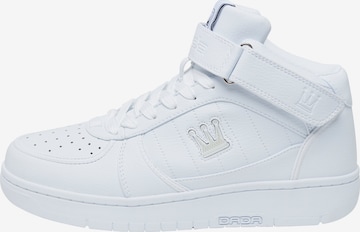 Dada Supreme High-Top Sneakers in White: front