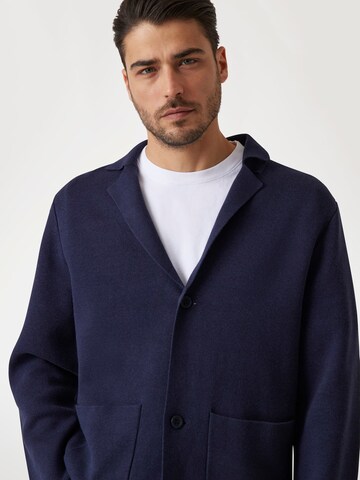 GUESS Zip-Up Hoodie in Blue