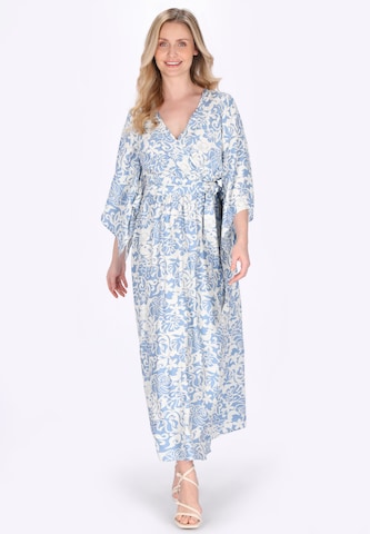 Robe Usha en bleu : devant