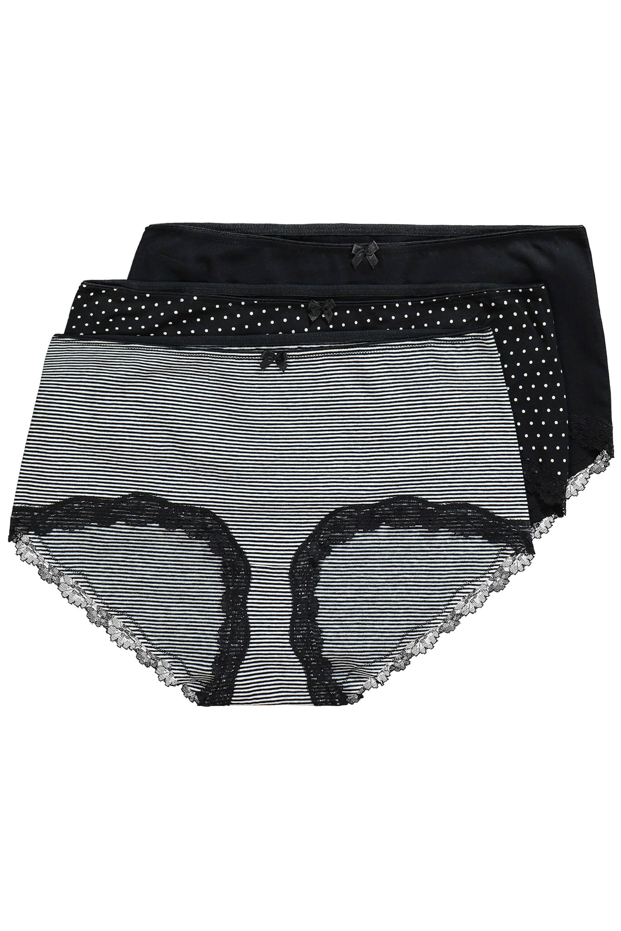 Ulla Popken Slip in Zwart: voorkant