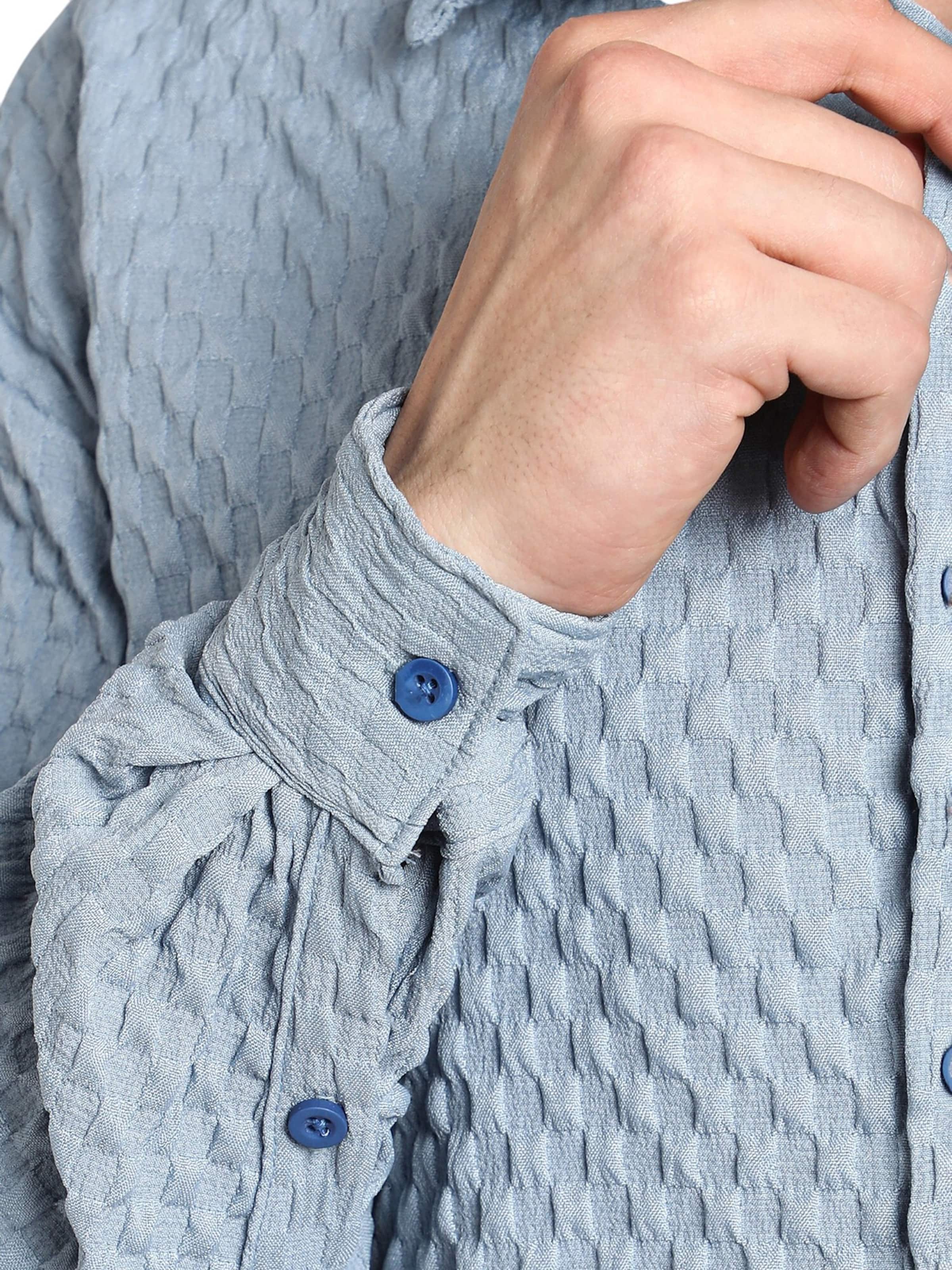 Campus Sutra Pohodlné nošení Košile 'Tess' – modrá