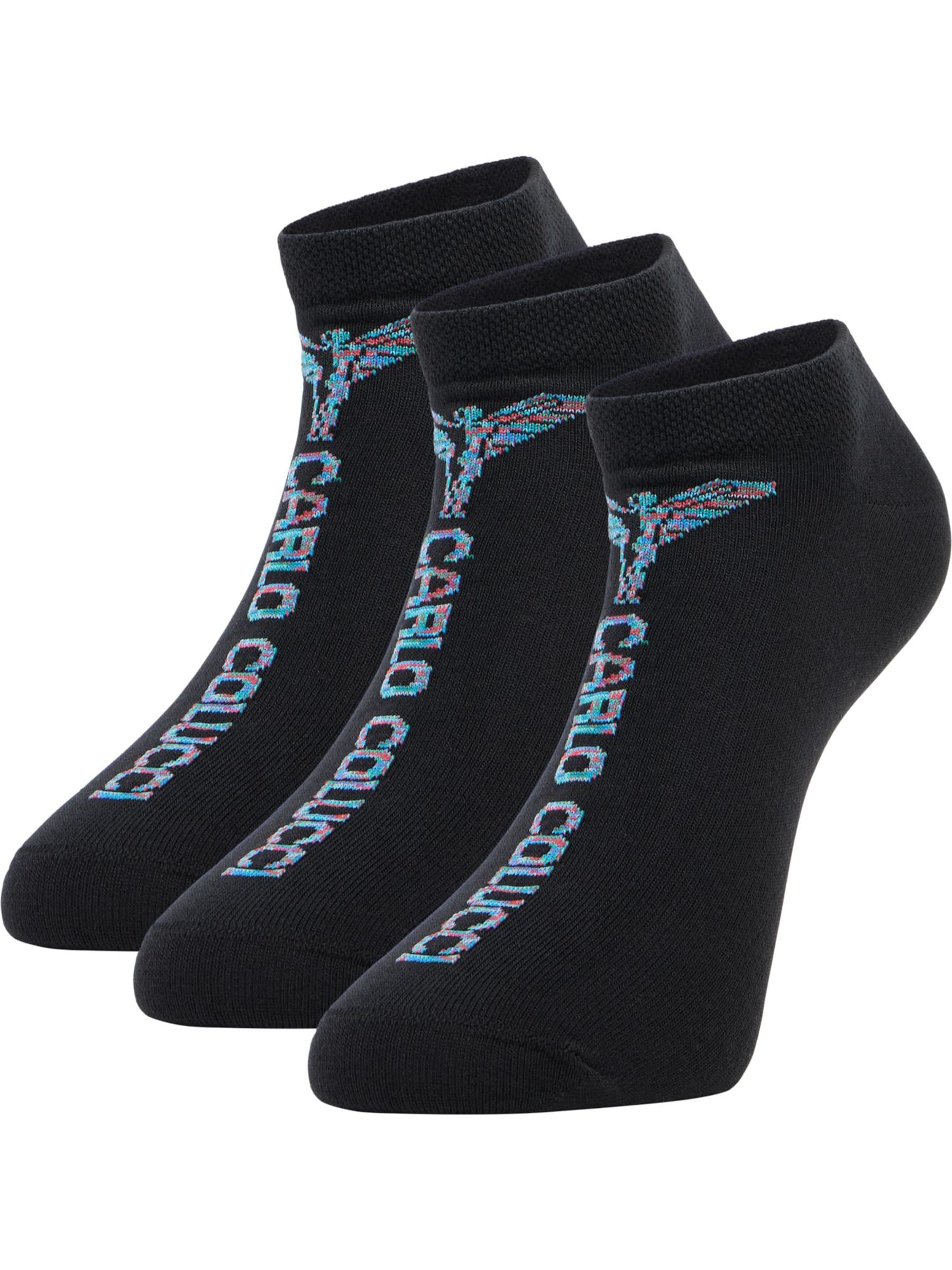 Carlo Colucci Socken in Schwarz: Vorderseite
