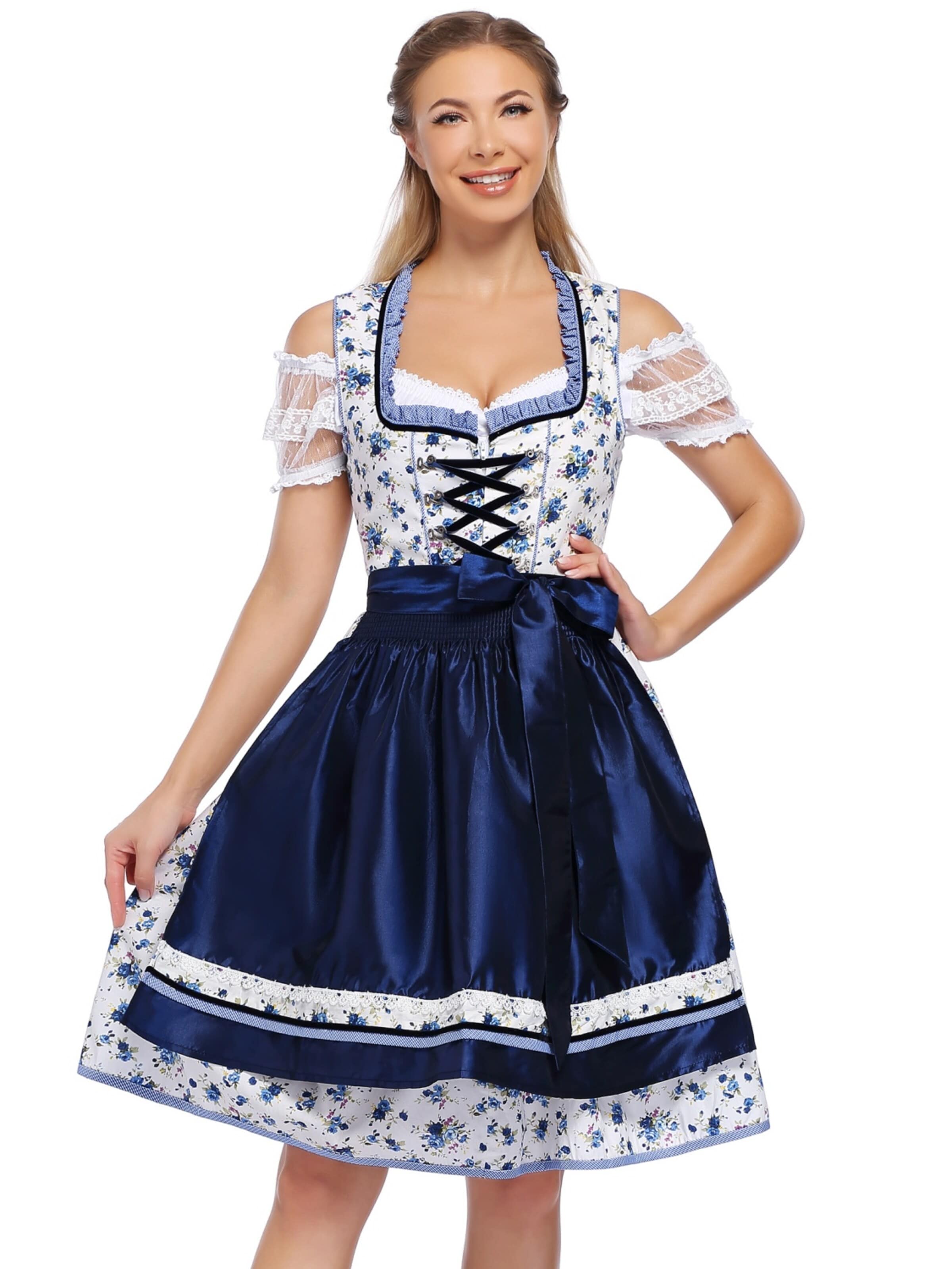 Yesfashion Dirndl‌‌‌ in Weiß: Vorderseite