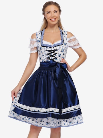Yesfashion Dirndl in Weiß: Vorderseite