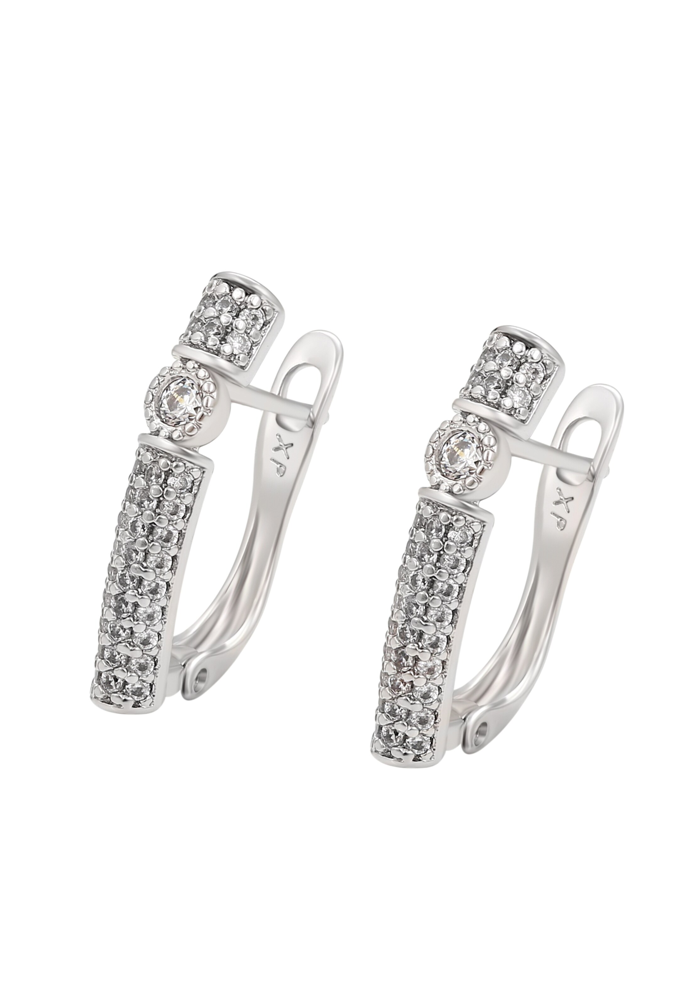faina Earrings in Silver: front