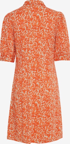ICHI Skjortklänning 'AYA' i orange