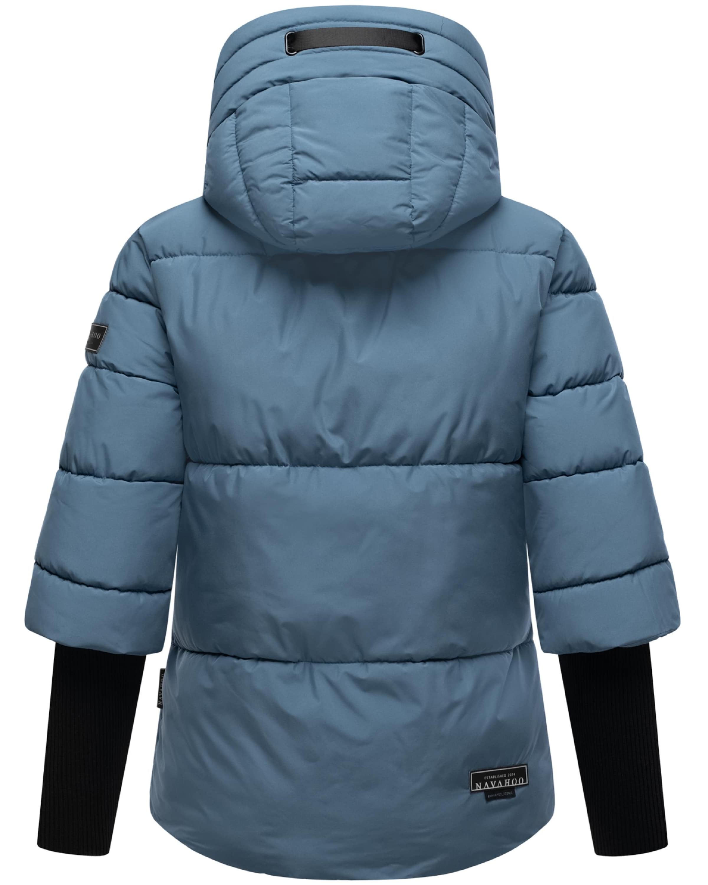 NAVAHOO Winter jacket 'Lotusherz XIV' in Blue