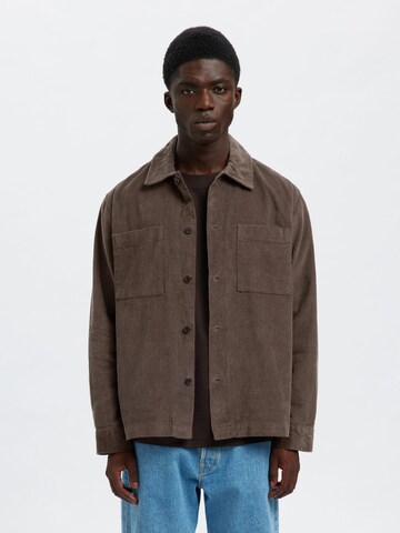 SELECTED Between-Season Jacket 'SLHRegtate' in Brown: front