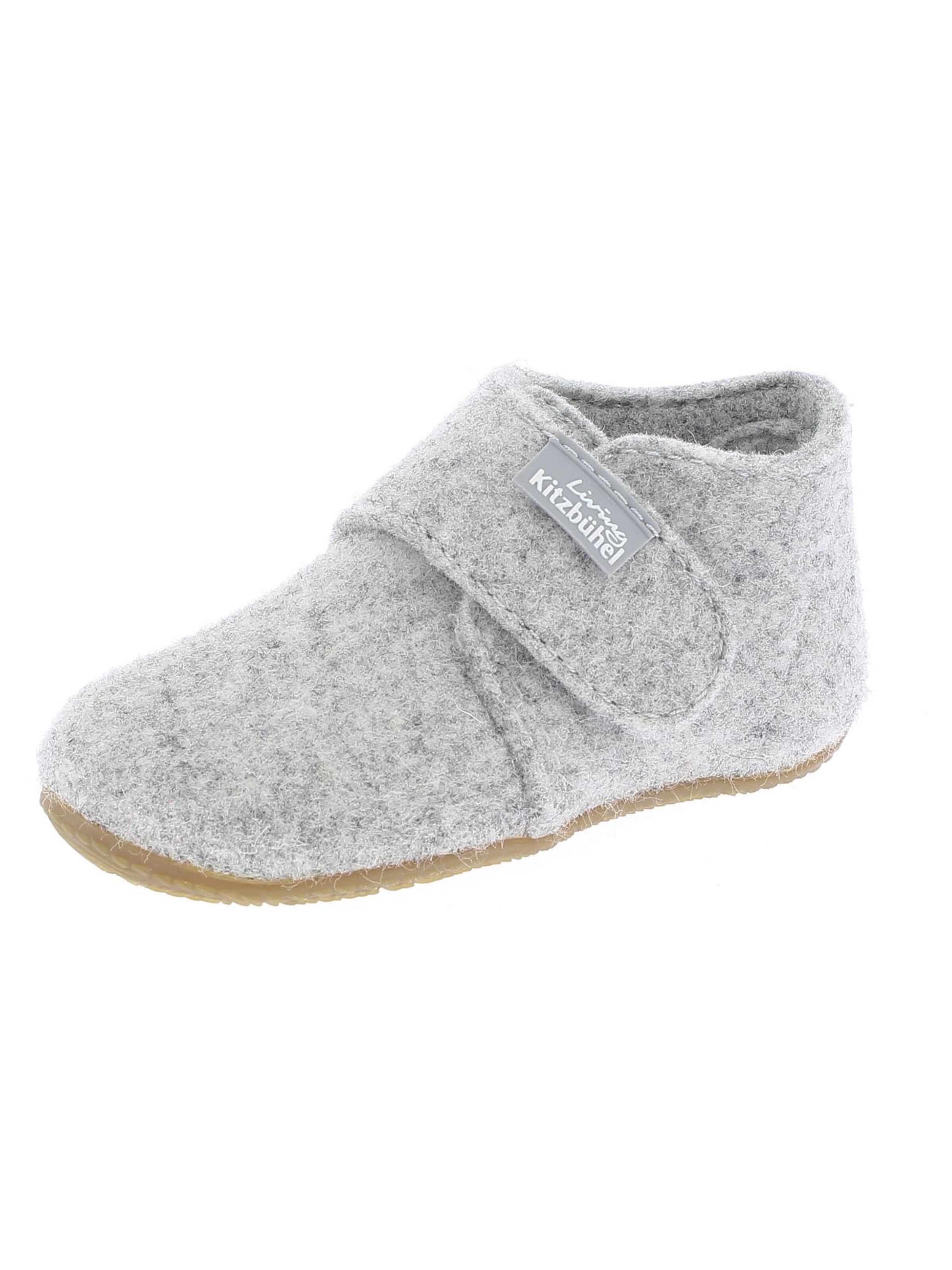 Living Kitzbühel Slippers 'Filz' in Grey: front