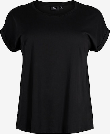 Zizzi Shirt 'KATJA' in Black: front