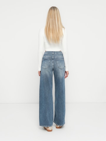 ONLY Wide leg Jeans 'ONLMADISON BLUSH' in Blauw