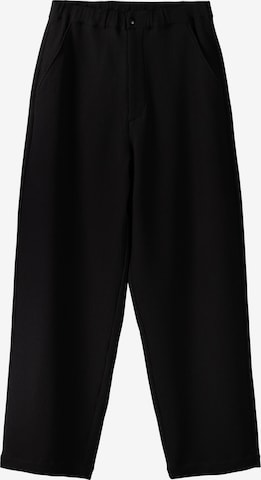 Bershka Lużny krój Spodnie w kolorze czarny: przód