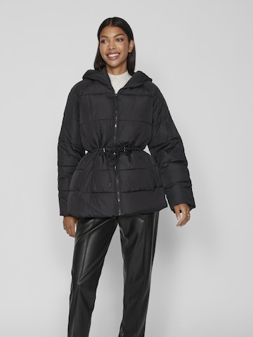 VILA Winter Jacket 'Leana' in Black: front