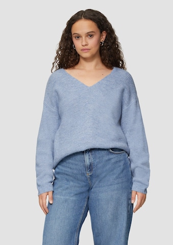 QS Pullover in Blau: Vorderseite