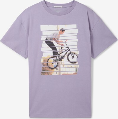 TOM TAILOR Shirt in de kleur Bruin / Sering / Wit, Productweergave