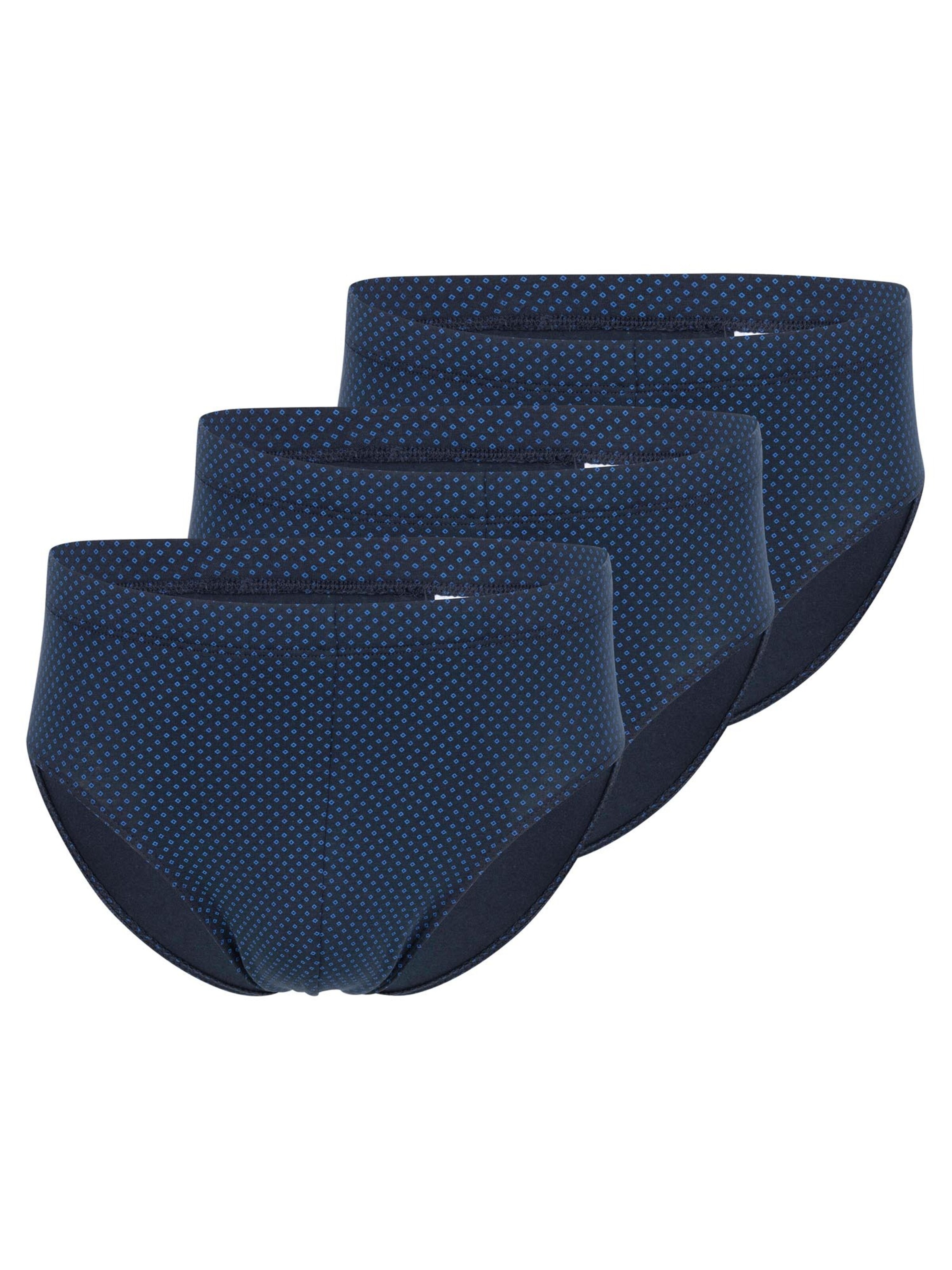 SCHIESSER Slip 'Cotton Casual Organic Cotton' in Blue: front